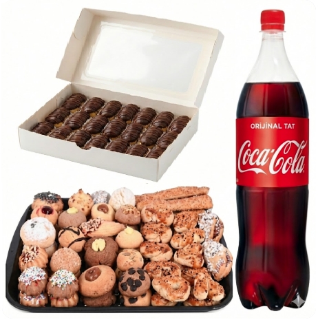 1000 Gr Ekler Pasta ve Kuru Pasta İkili Menü Samsun pasta