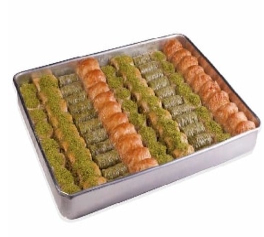 2500 Gr ( 2.5 Kg ) Karışık Cevizli ve Fıstıklı Baklava Samsun pasta
