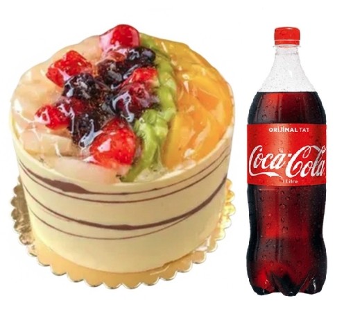 4 ile 6 kişilik karışık mevsim meyveli yaş pasta 1 lt cola hızlı teslimat avantajı sunuyoruz. Samsun pasta