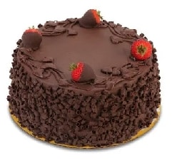 9-12 Kişilik Sade Klasik Çikolatalı Yaş Pasta Samsun pasta