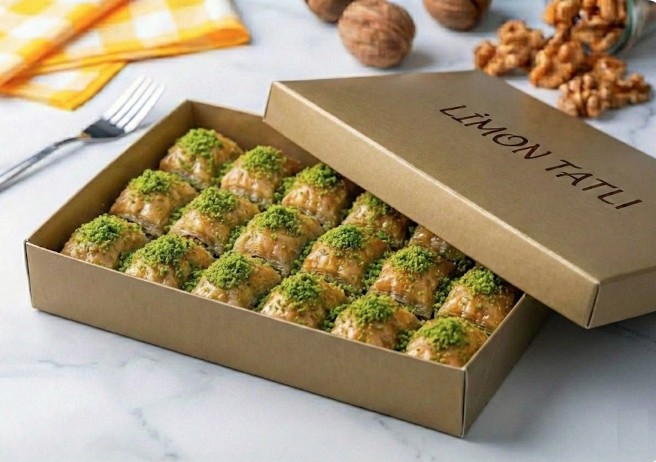 Kaliteli Fıstık Dolgulu 1000 Gr Baklava Samsun pasta